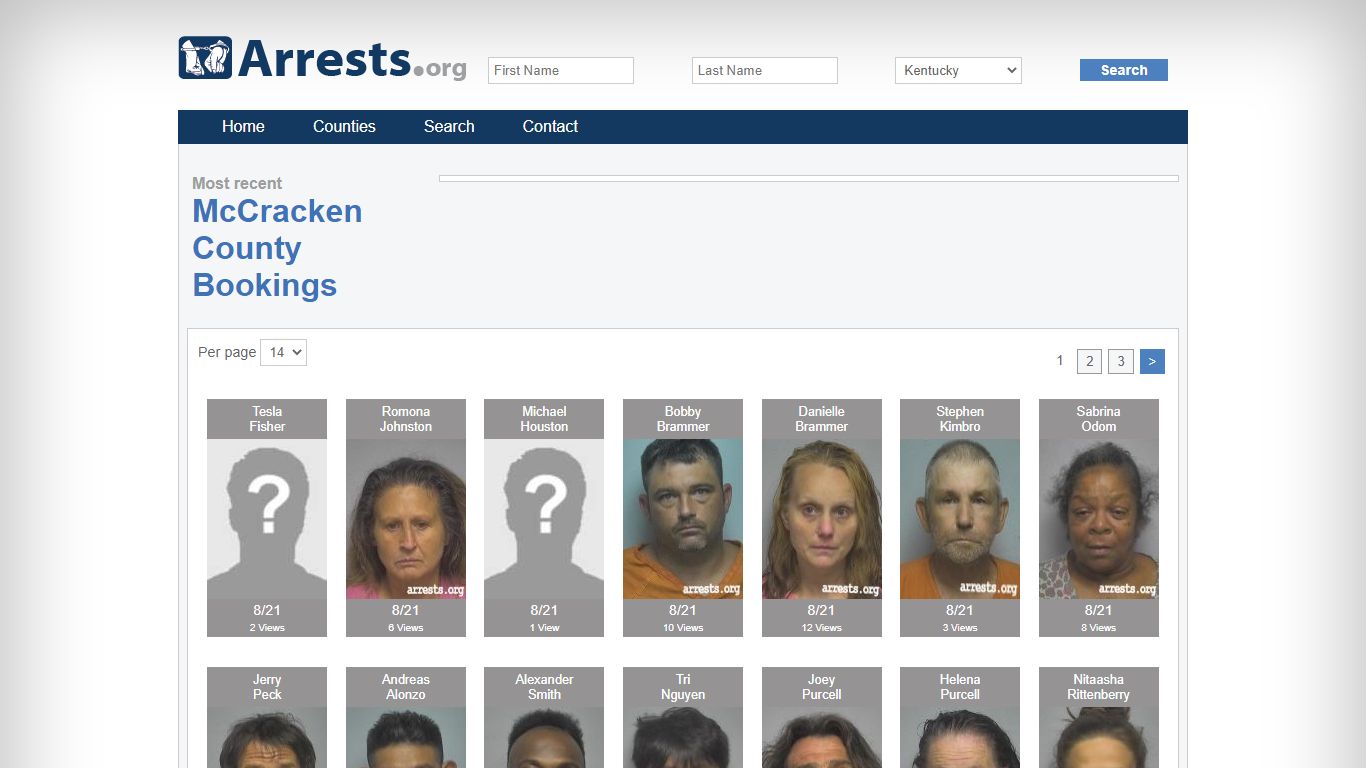 McCracken County Arrests and Inmate Search